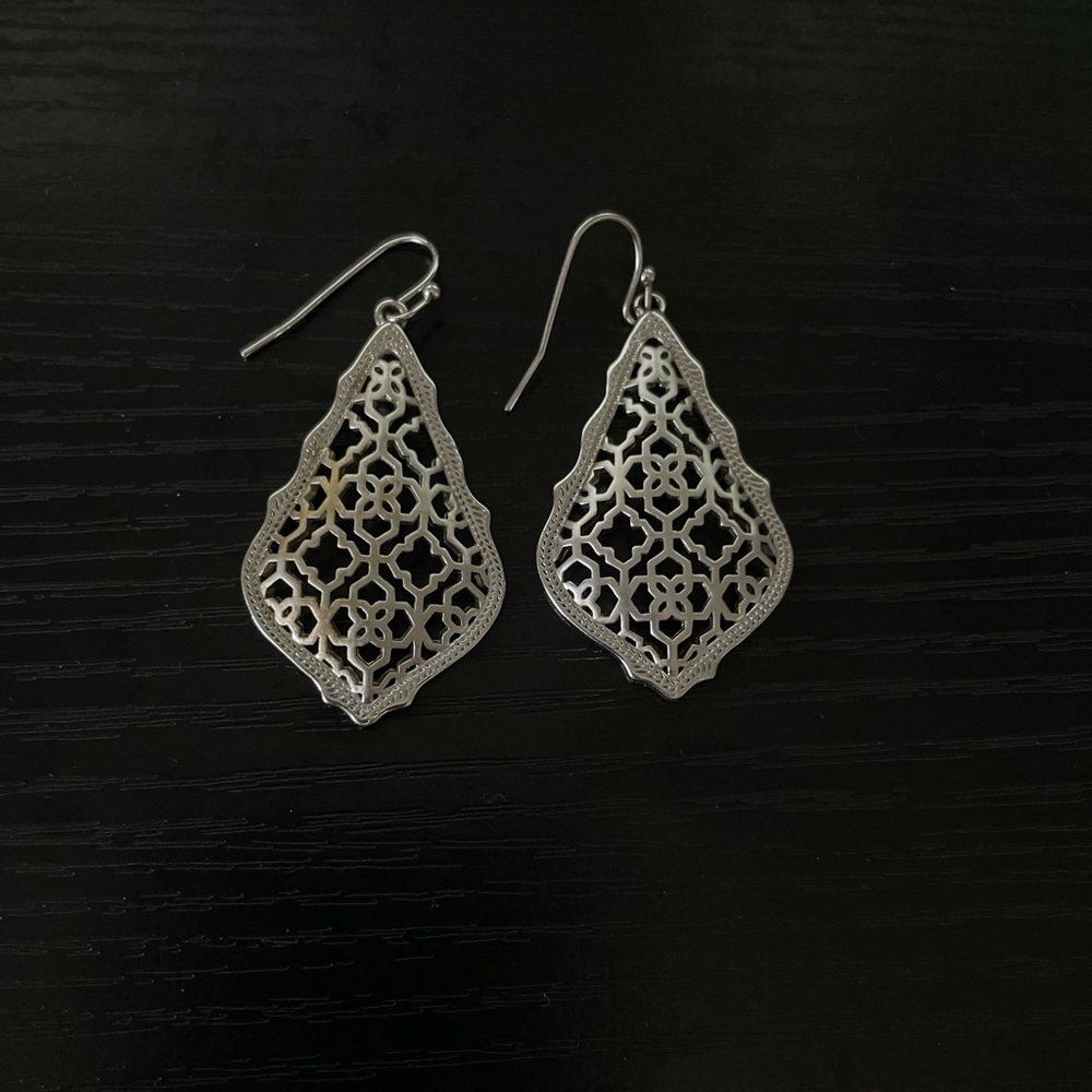 Kendra Scott Silver Addie Drop Earrings